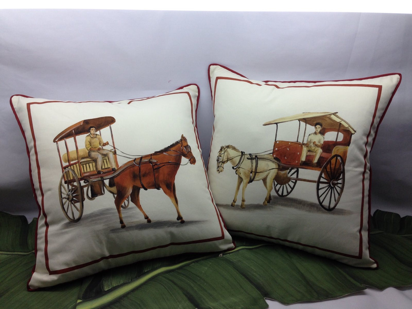 Antique Kalesa 20” Cushion Covers Set of 2