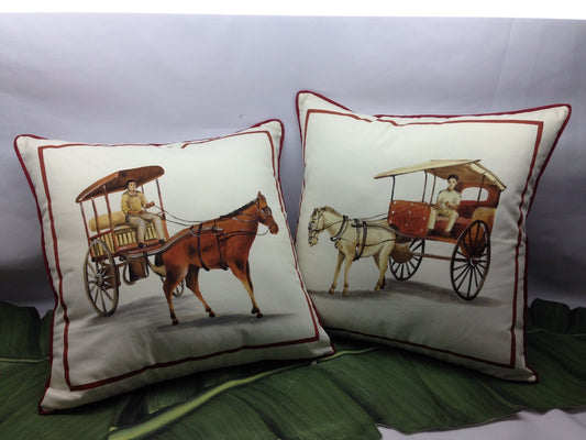 Antique Kalesa 20” Cushion Covers Set of 2