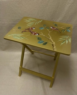 Mayas on Gold Folding Tray Table