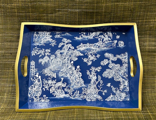 Blue Chinoise Catch-all Tray