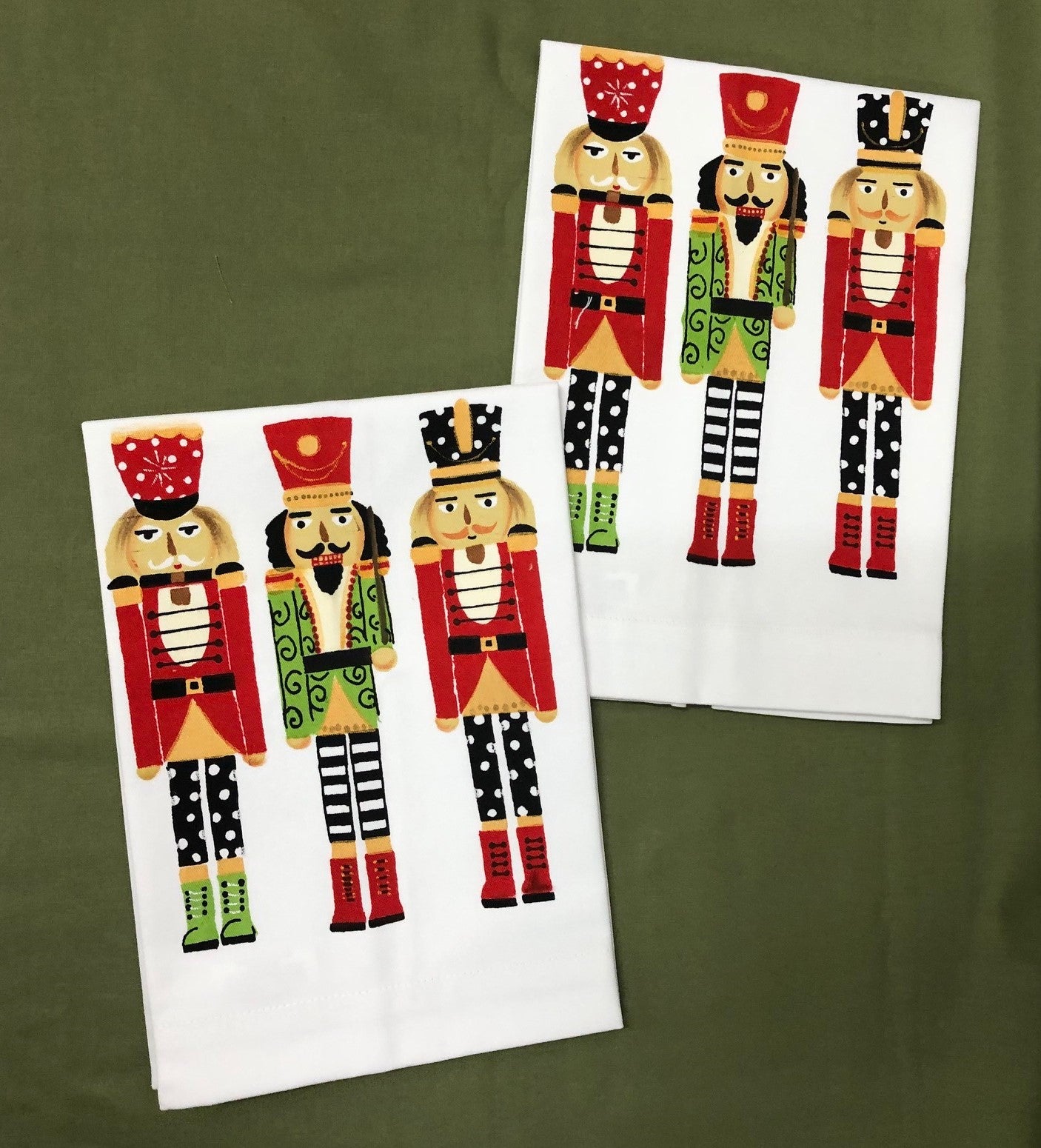 Nutcracker Trio Hand Towels, Set of 2