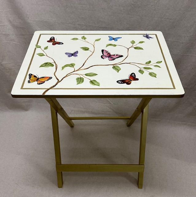 Summer Butterflies Folding Tray Table